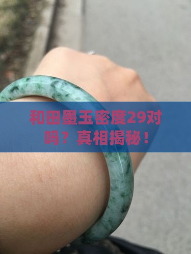 和田墨玉密度29对吗