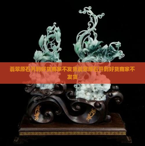 翡翠原石开到好货商家不发货