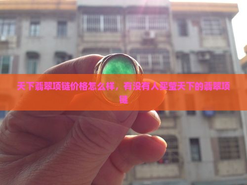 有没有人买莹天下的翡翠项链