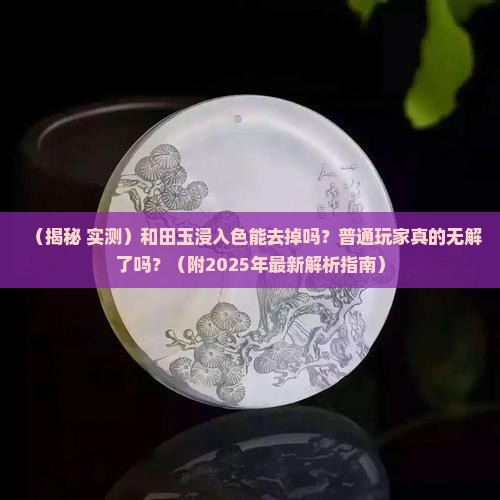 和田玉的浸入色能去掉吗 和田玉的浸入色能去掉吗