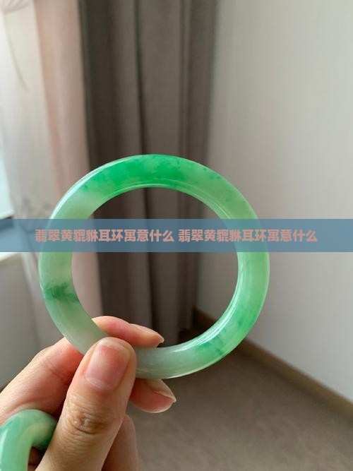 翡翠黄貔貅耳环寓意什么