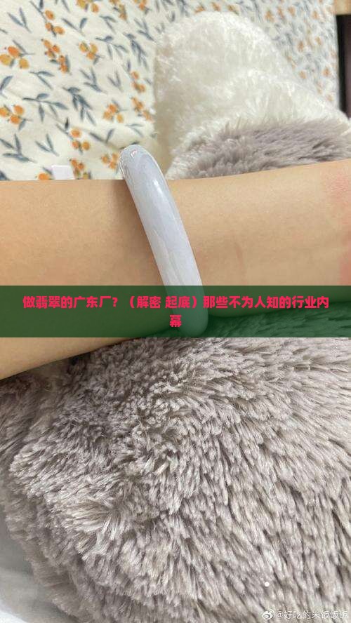 做翡翠的广东厂