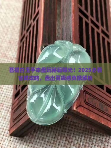 菩提白玉手串盘玩
