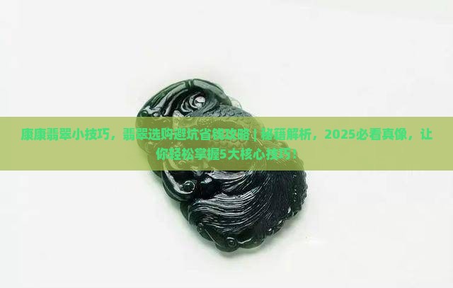 康康翡翠小技巧