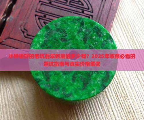 水种很好的老坑翡翠多少钱