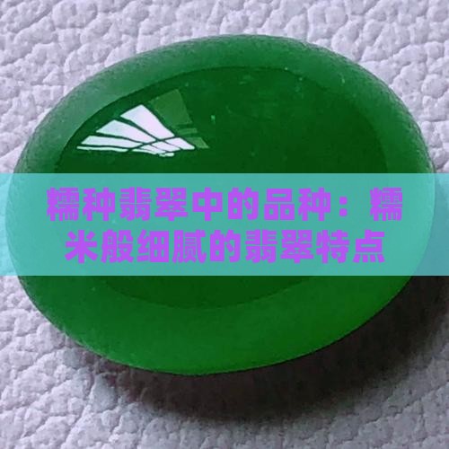 糯种翡翠的特点有哪些