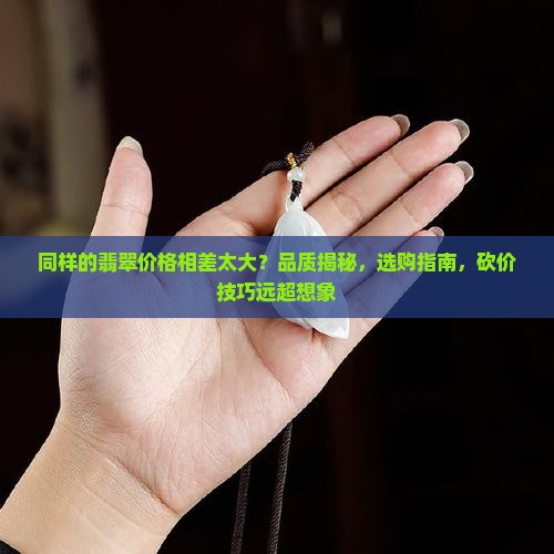 同样的翡翠价格相差太大