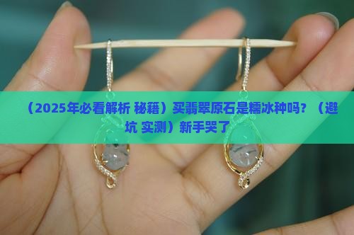 翡翠糯冰种原石吗