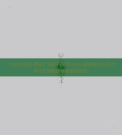玉镯子内径60应该带多大