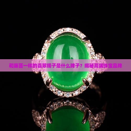 和藤蔓一样的翡翠镯子是什么牌子
