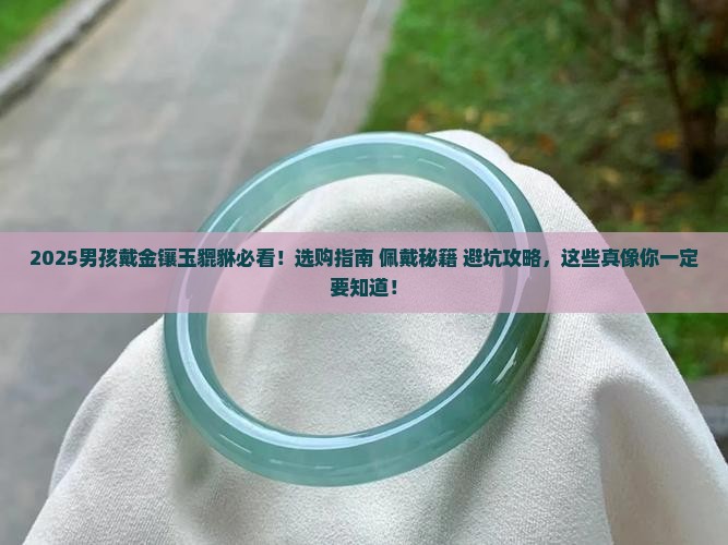 男孩戴金镶玉貔貅