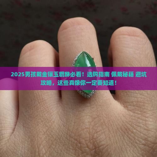 男孩戴金镶玉貔貅