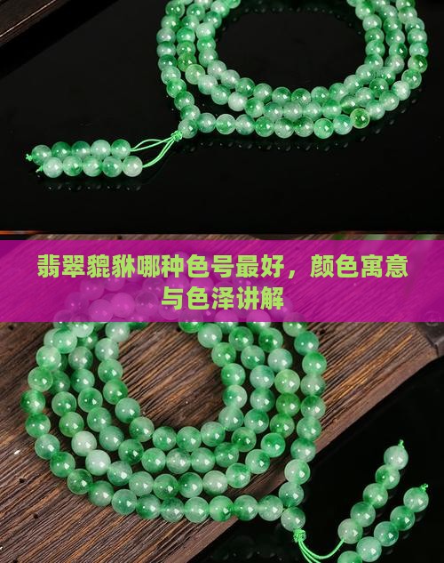 翡翠貔貅哪种色号