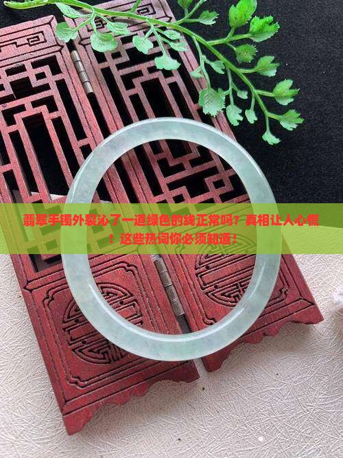 翡翠手镯外裂沁了一道绿色的线正常吗