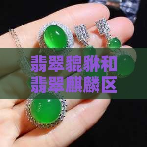 翡翠貔貅和翡翠麒麟区别大吗