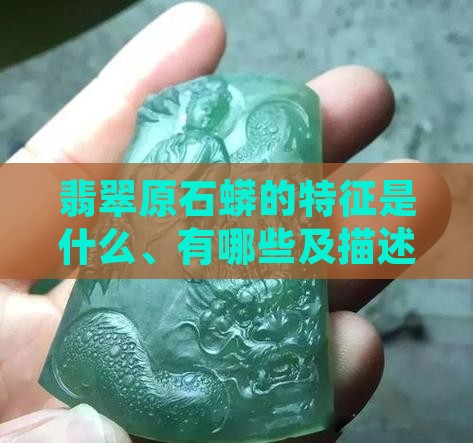 翡翠原石蟒的特征