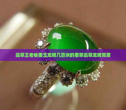 翡翠王老板墨玉龙牌