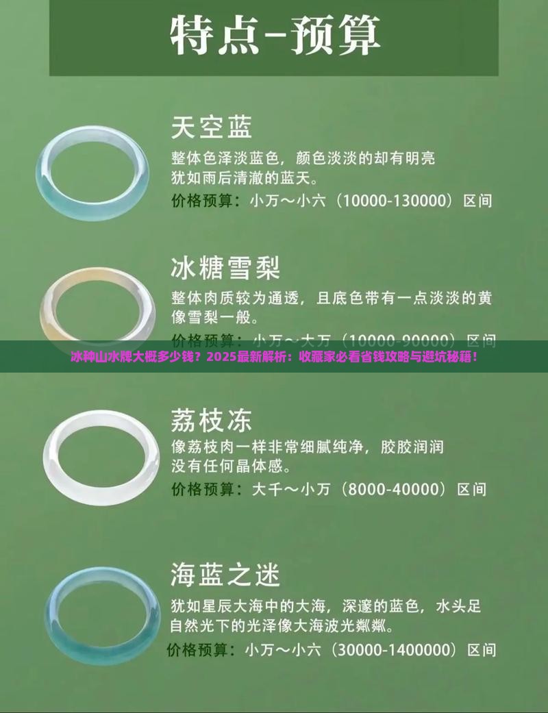 冰种山水牌大概多少钱