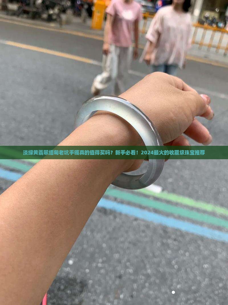 淡绿黄翡翠缅甸老坑手镯