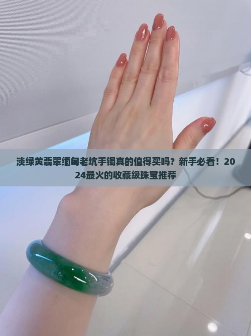 淡绿黄翡翠缅甸老坑手镯