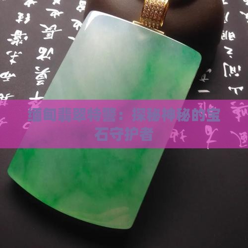 缅甸翡翠特警