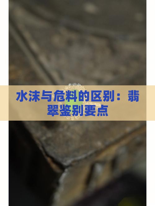 危料与水沫玉的区别