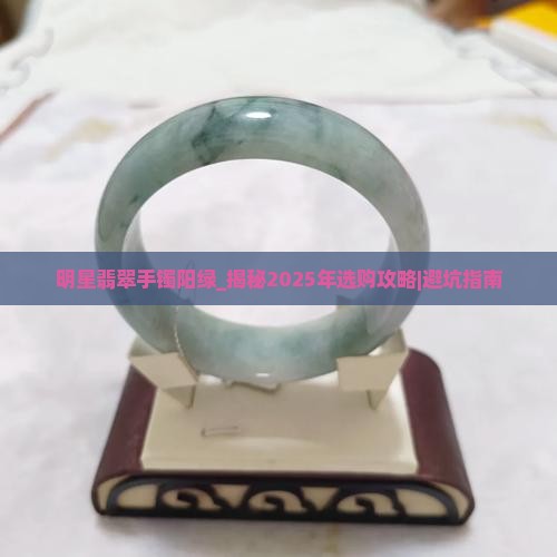 明星翡翠手镯阳绿