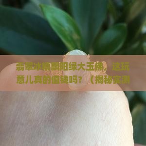 翡翠冰糯飘阳绿大玉佛