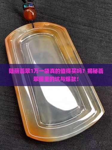 陆丽翡翠1万一袋