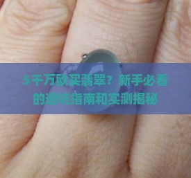 5千万欧开翡翠