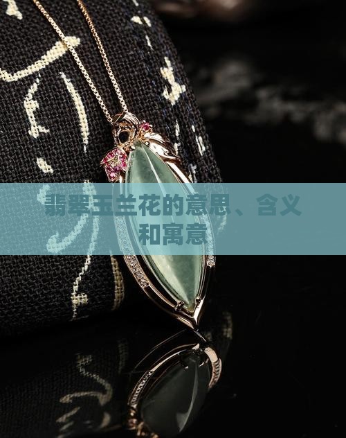 翡翠玉兰花的意思
