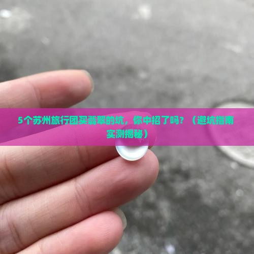 苏州旅行团买翡翠