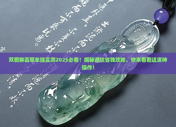 双貔貅翡翠车挂