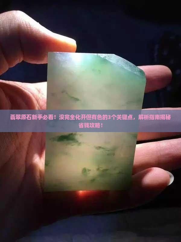 翡翠原石没完全化开但有色