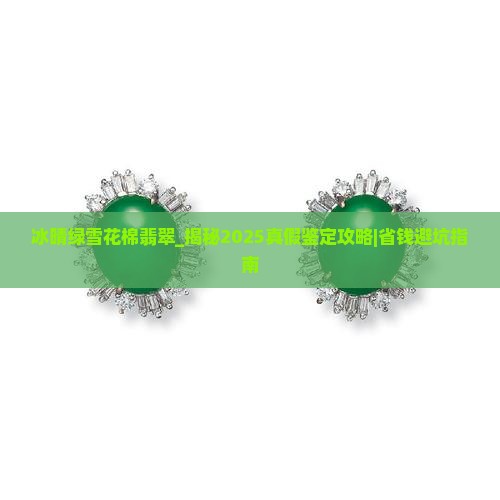 冰晴绿雪花棉翡翠