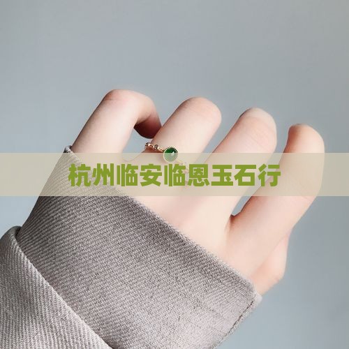 杭州临安临恩玉石行