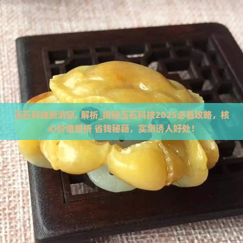 玉石科技新消息