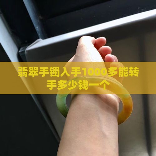 翡翠手镯入手1000多能转手多少钱一个