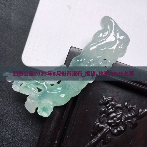 翡翠公盘2023年8月份有没有
