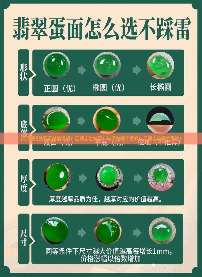新月菩提的石玉料