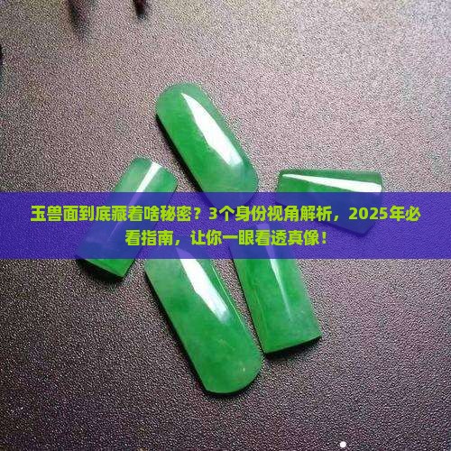 玉兽面的寓意和象征