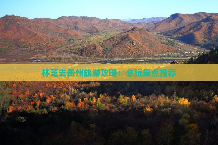 林芝去贵州哪里玩