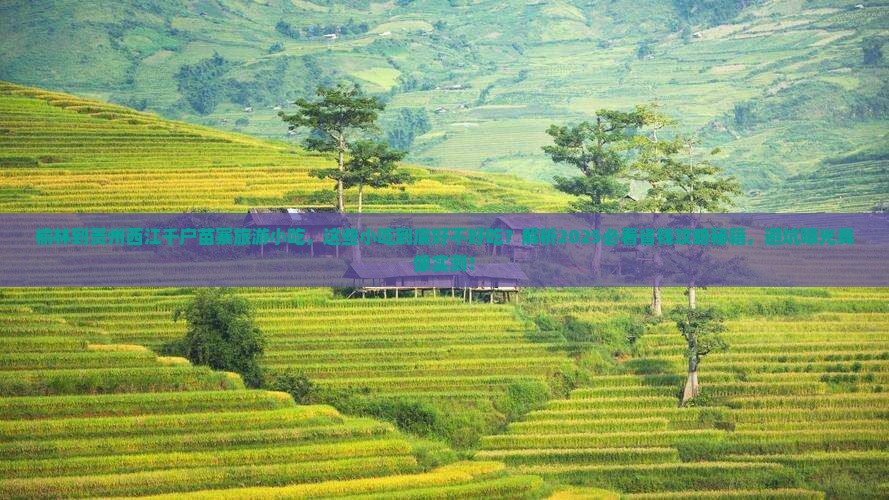 榆林到贵州西江千户苗寨旅游小吃