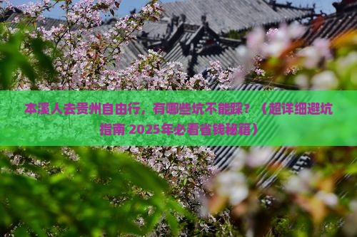 本溪去贵州个人游 本溪去贵州个人游