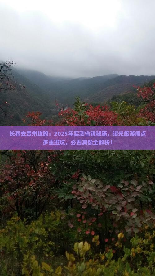 长春去贵州攻略