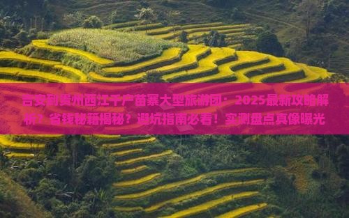 吉安到贵州西江千户苗寨大型旅游团