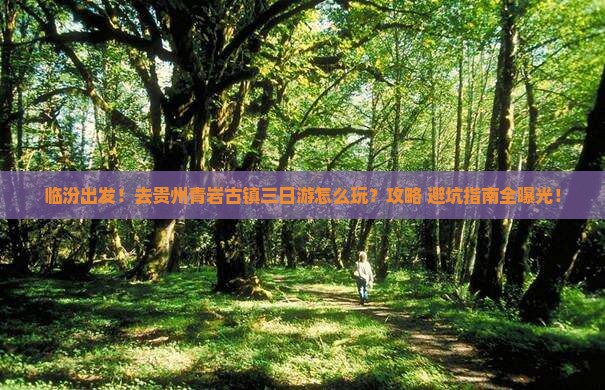 临汾到贵州青岩古镇三日游