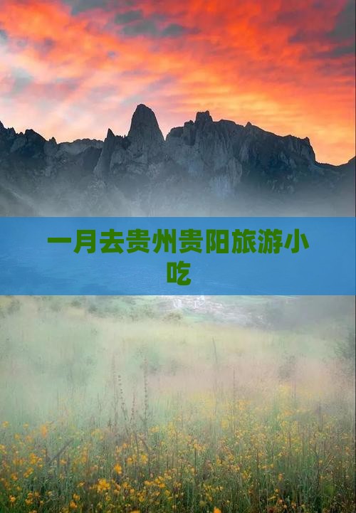 一月去贵州贵阳旅游小吃