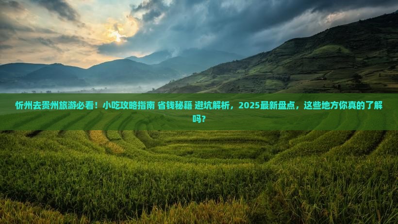 忻州去贵州旅游小吃