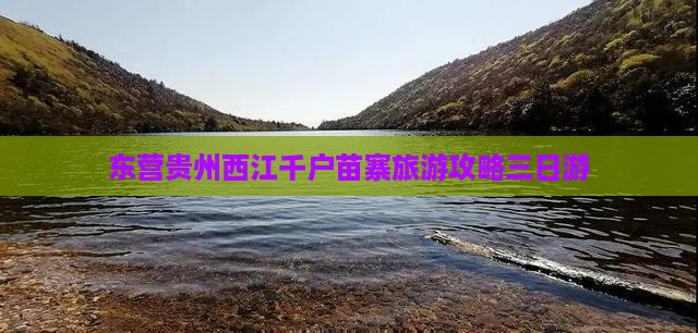 东营去贵州西江千户苗寨三日游